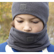 Kids snood scarf for fall, winter, spring BUBOO luxury - Dark grey