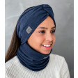 Stylish woman headband for spring autumn or winter, Dark blue