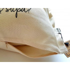 Interior pillow with print AA PUPA, champagne