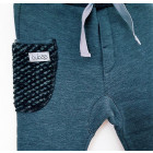 warm POCKET pants grey with dark wool pocket