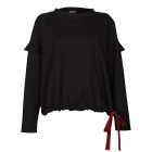 Female stylish and comfortable top MONTREAL Black/Burgundy