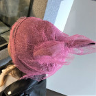 Extremely stylish girl beanie with a tulle FASHIONISTA pink