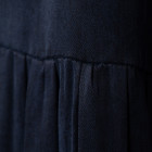 Female luxurious dress WOW cupra fabric blue midi