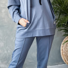 Woman stylish leisure jumper BUBOO active, blue - indigo