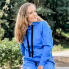 Woman stylish leisure jumper BUBOO active, bluish
