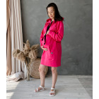 Maternity and nursing dress / tunic hidden zipper in the front BUBOO active, bright pink (watermelon)