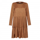 Woman dress with long sleeves WOW, brown leopard