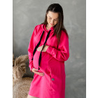Maternity and nursing dress / tunic hidden zipper in the front BUBOO active, bright pink (watermelon)