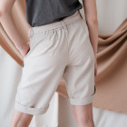 Female stylish shorts with belt TAHO, sand