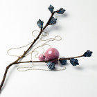 Female stylish elegant ceramic pendant on a luxurious chain MADEIRA pale rose