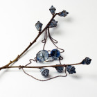 Female stylish elegant pendant on a luxurious chain LEYTE sky blue