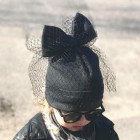 Extremely stylish doublelayered beanie with a tulle FASHIONISTA