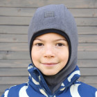 Kid's hat helmet for spring / autumn BUBOO luxury, dark grey