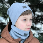Kids beanie for fall winter spring BUBOO Luxury Grey