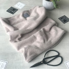 Kids snood scarf for fall, winter, spring BUBOO luxury - Latte