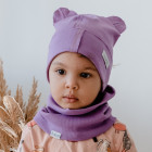 Kids snood scarf for spring, fall - Purple
