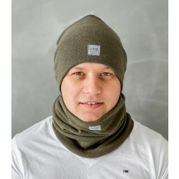 Man beanie for spring fall or winter BUBOO luxury - Chaki