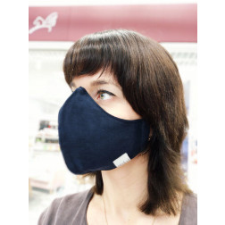 Luxurious fancy female face mask, Blue 
